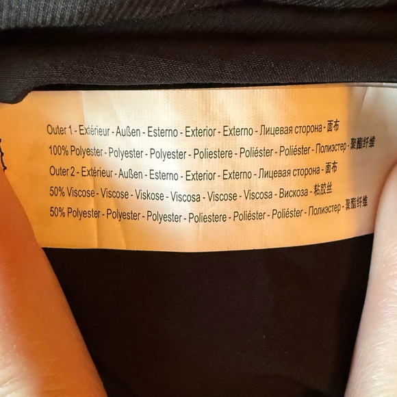 Traffic People Black Dress with sheer floral sleeves - Picture 5 of 6